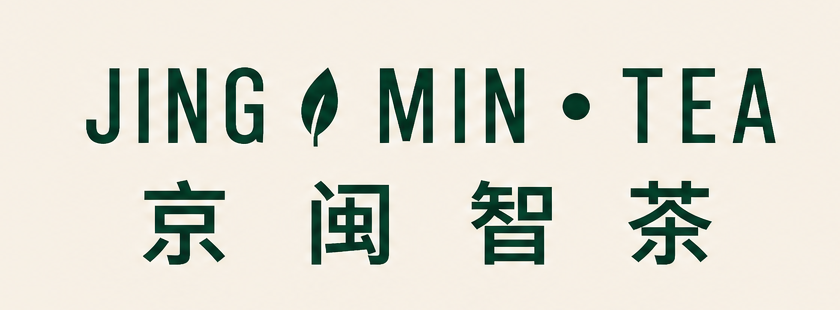 JING leaf MIN dot TEA with the Chinese name 京闽智茶